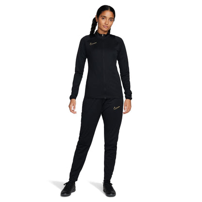 Nike Dri-FIT Academy Survêtement, Noir/doré métallique, M Femme