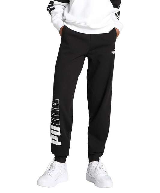 PUMA Power Colorblock Pantalon de survêtement FL tricoté Femme, Noir, XS