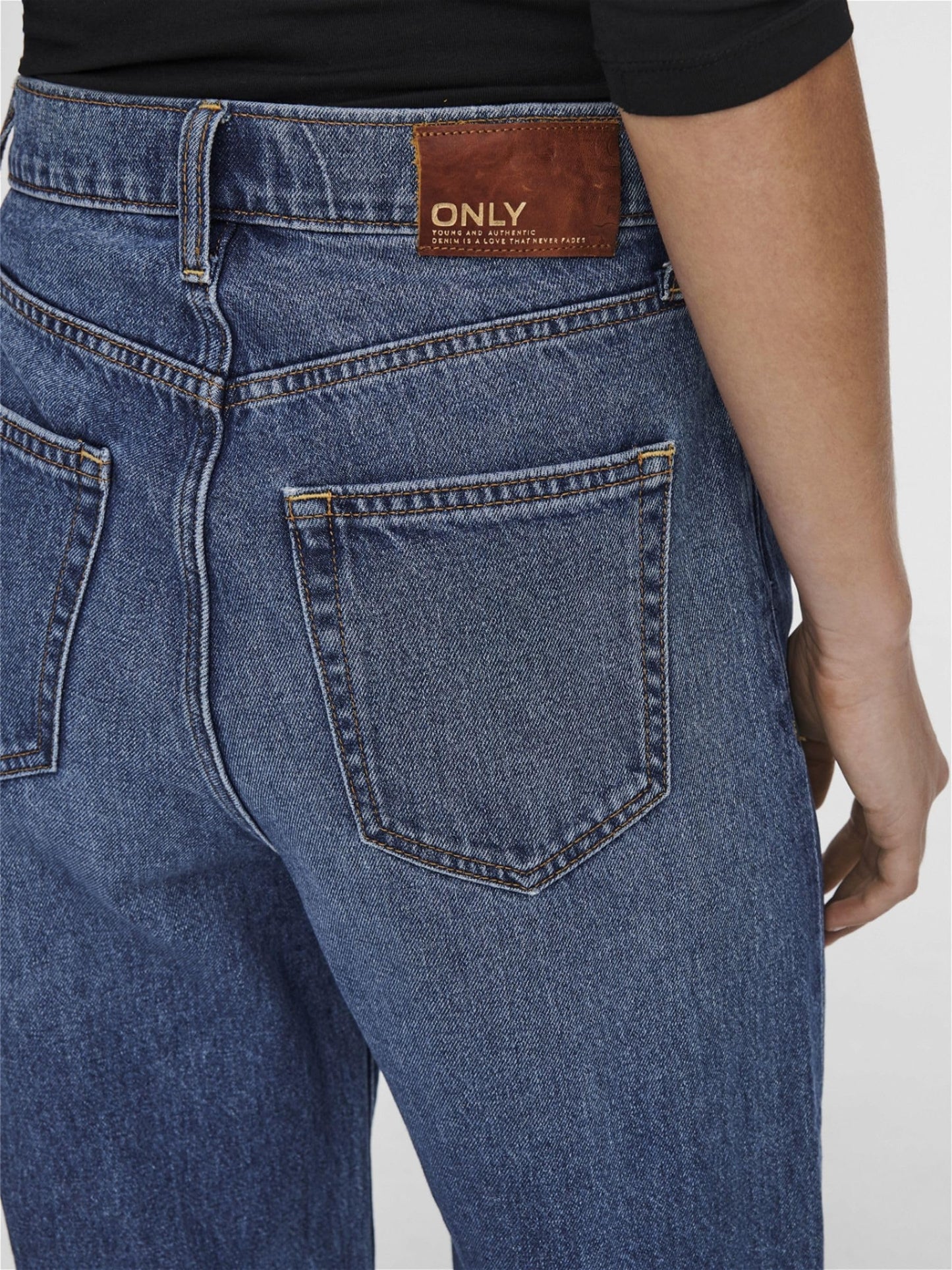 ONLY ONLHOPE EX HW Wide DNM ADD465 Noos Jeans, Medium Blue Denim, 28W / 32L aux Femmes