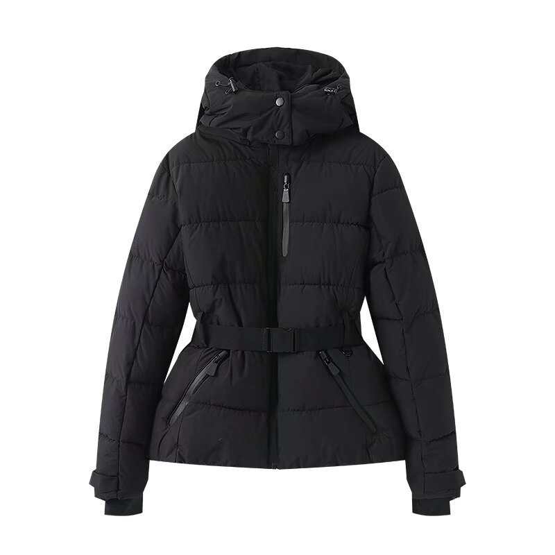 Women's Waist Slimming With Belt Cotton-padded Jacket